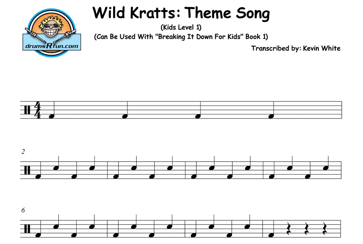 wild-kratts-theme-song-drum-transcription-for-kids-level-1
